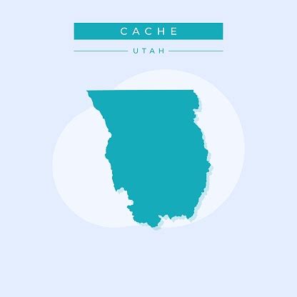 Vector Illustration Vector Of Cache Map Utah Stock Illustration ...