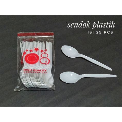 Jual Sendok Makan Plastik Putih/Sendok Makan Sekali Pakai (isi 25 pcs) | Shopee Indonesia