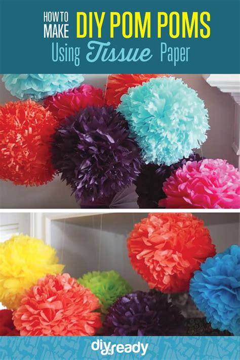 How to Make Tissue Paper Pom Poms DIY Projects Craft Ideas & How To’s ...