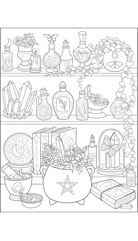 Witch Coloring Pages, Free Adult Coloring Pages, Cute Coloring Pages, Coloring Book Art, Free ...