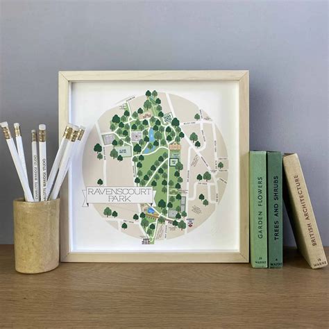 Ravenscourt Park Illustrated Map Print