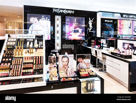 Yves Saint Laurent makeup store display in Tokyo, Japan Stock Photo - Alamy