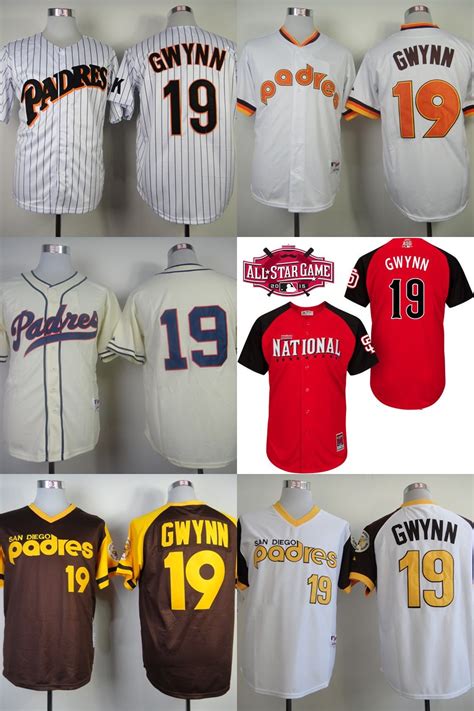 2017 New Products San Diego Padres Throwback Jerseys 19 Tony Gwynn ...