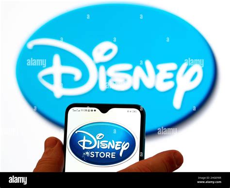 In this photo illustration, the Disney Store Worldwide, Inc. logo is ...