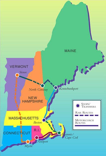 √ National Parks New England Map