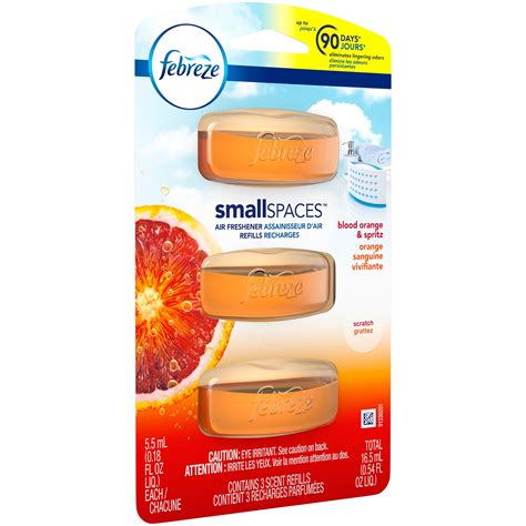 Febreze Small Spaces Air Freshener Refills, Blood Orange & Spritz, 3 count – Deal – BrickSeek