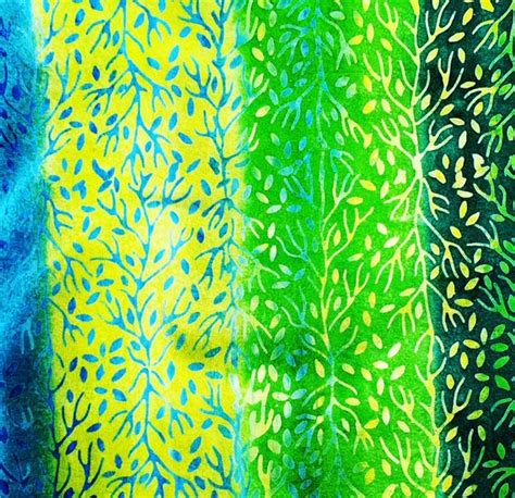 Batik Fabric by the Yard Rainbow Batik Fabric Turquoise - Etsy