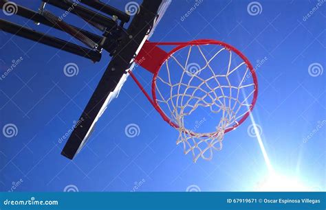 Basketball hoop stock image. Image of hoop, background - 67919671