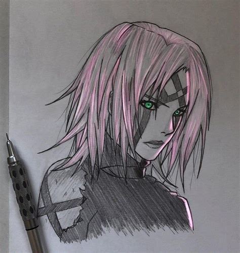 #Sakura drawing with digital coloring🌸 : #Naruto in 2020 | Manga art, Sakura haruno, Naruto ...