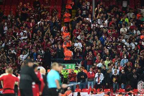 About 500 AC Milan Fans Represent The Club At Anfield In Historic Champions League Return - The ...