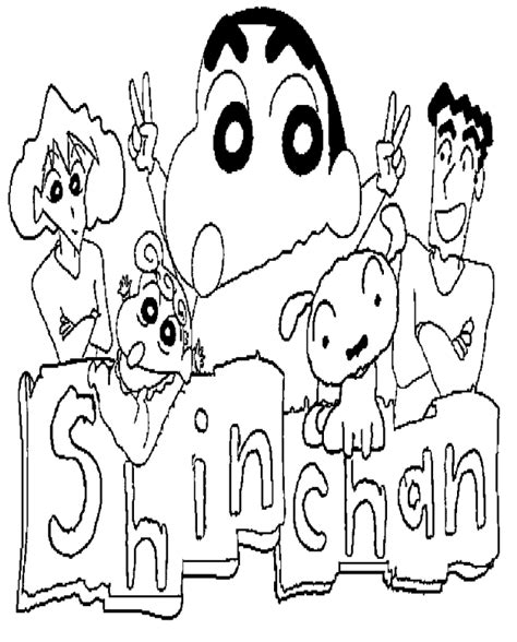 Shin-chan Coloring Pages Printable for Free Download