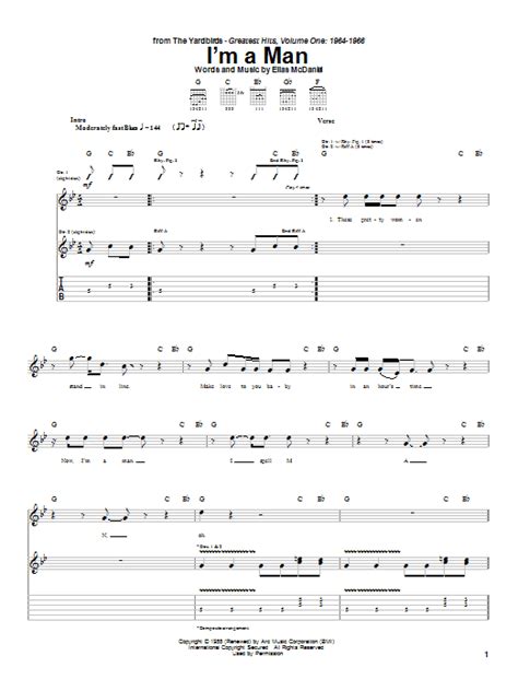 I'm A Man by The Yardbirds - Guitar Tab - Guitar Instructor