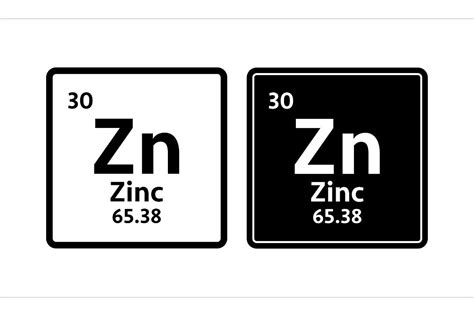 Zinc Symbol. Chemical Element of the Per Illustration par DG-Studio ...