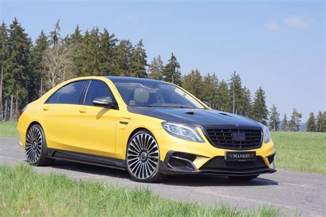 Mansory Mercedes S63 AMG in Yellow and Carbon Fiber: Taxi or German ...