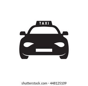 Icono del vector taxi: vector de stock (libre de regalías) 448125109 | Shutterstock