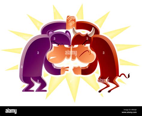 Bull bear fight hi-res stock photography and images - Alamy