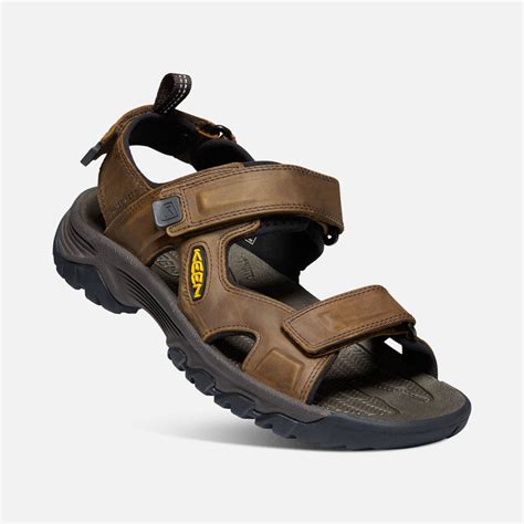 Keen Men's Targhee III Open Toe Hiking Sandal Bison Leather | Laurie's ...