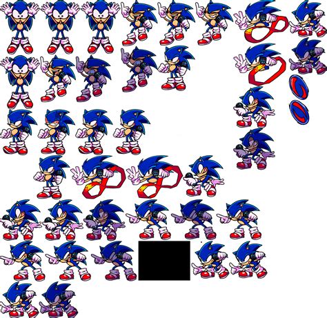 Improve sonic rhythm rush sonic sprites by GabrielElCreador1700 on ...