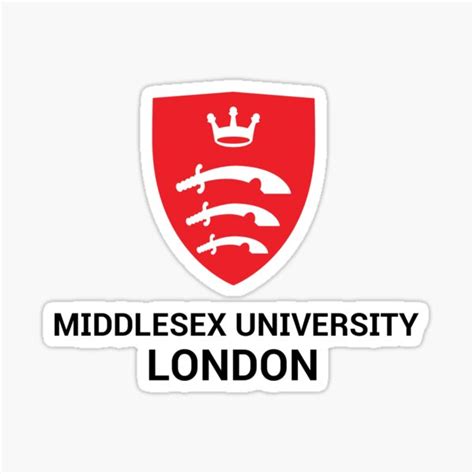 "middlesex university london - logo" Sticker for Sale by Darazshop | Redbubble