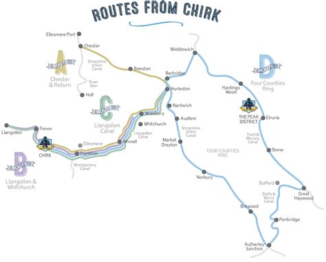 √ Stratford Upon Avon Canal Map