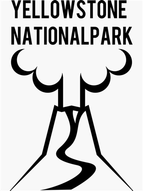 "YELLOWSTONE NATIONAL PARK E" Sticker for Sale by creesexeopydb | Redbubble