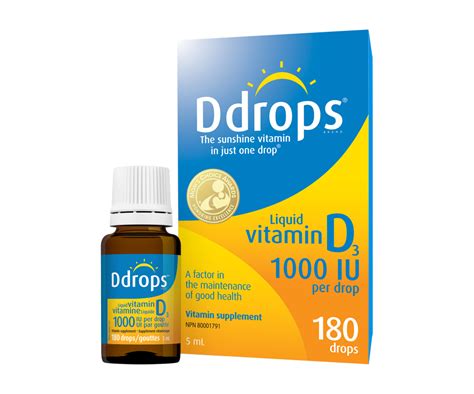 Ddrops 1000 IU, 5 ml – Ddrops | Jean Coutu