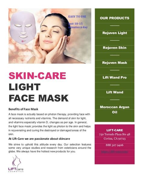 Skin Care Light Face Mask