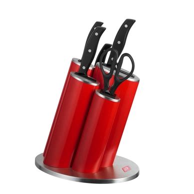 Knife Block Wesco Asia Knife Style Red | Cookwarestore