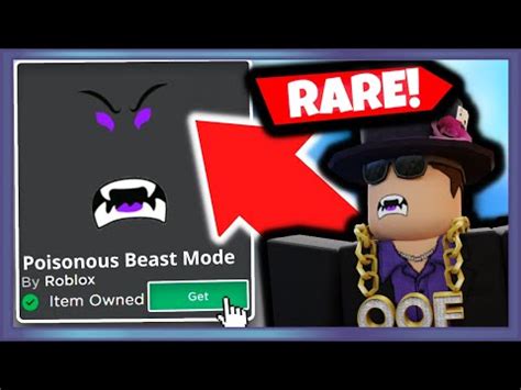 How To Get "Poisonous Beast Mode" Face For *FREE!* On ROBLOX! - YouTube