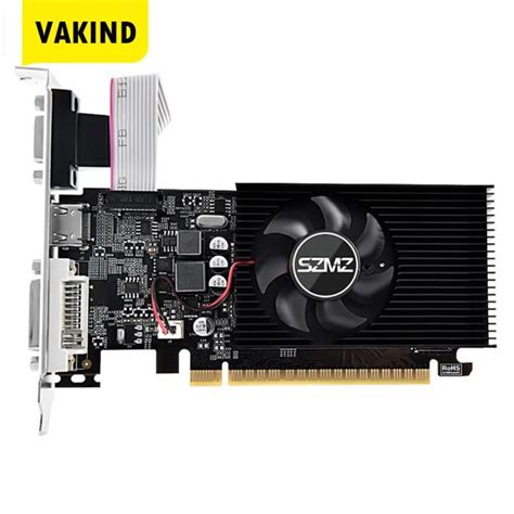 GT730 4GB DDR3 128Bit Desktop Gaming Video Card with HDMI-Compatible VGA DVI Port Low Profile ...