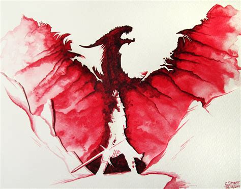 Watercolor Dragon Paintings at PaintingValley.com | Explore collection ...