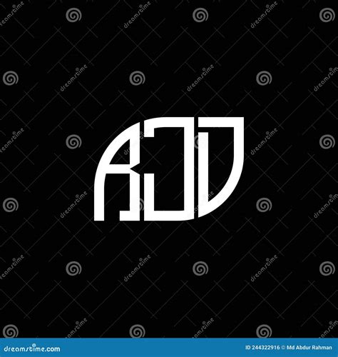 RJD Letter Logo Design on Black Background. RJD Creative Initials Letter Logo Concept. RJD ...