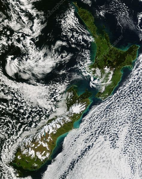 New Zealand, satellite image - Stock Image - C004/9670 - Science Photo ...