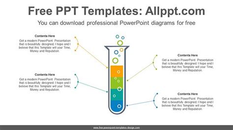 4-Parts Test Tube PowerPoint Diagram - Slidesgo templates