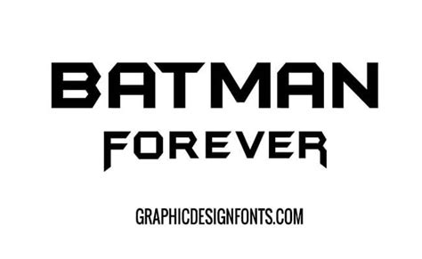 Batman Forever Font Free Download - Graphic Design Fonts