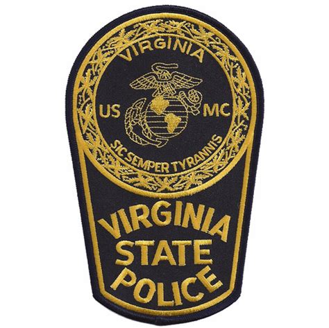 Virginia State Police USMC Patch