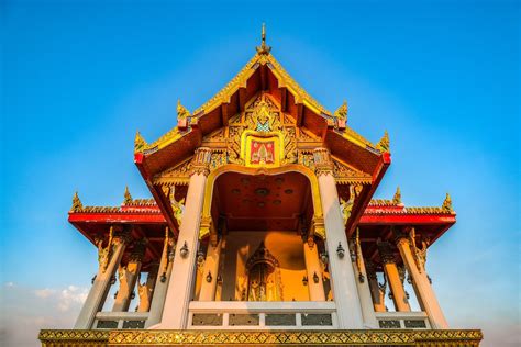 Thai Temple Under Blue Sky · Free Stock Photo