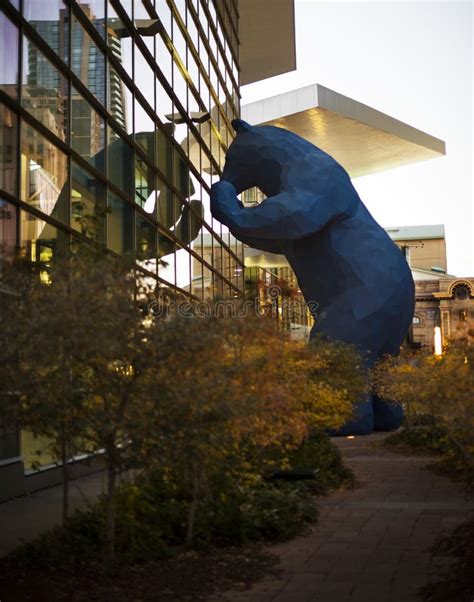 Blue Bear at the Denver Convention Center Editorial Stock Photo - Image ...