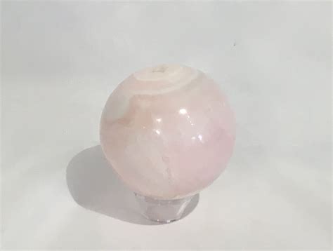 PINK CALCITE Sphere// Calcite Sphere// Crystal Sphere// Healing Gemstone// Crystal Ball// Home ...