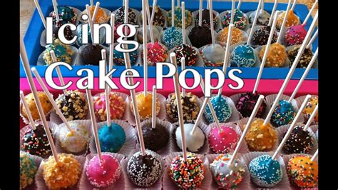 Icing Cake Pops - YouTube