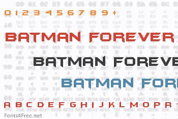 Batman Forever Font Download - Fonts4Free