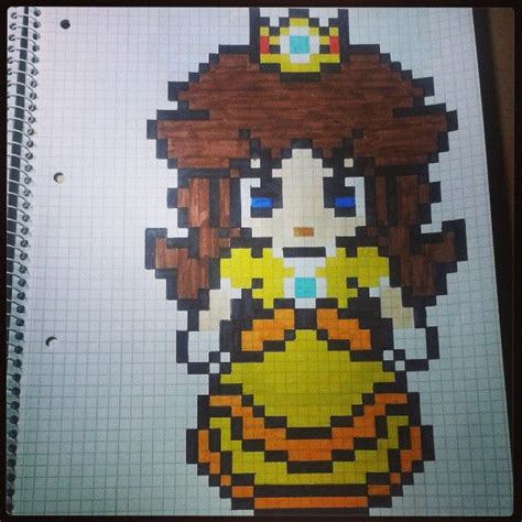 Princess Daisy Pixel Art