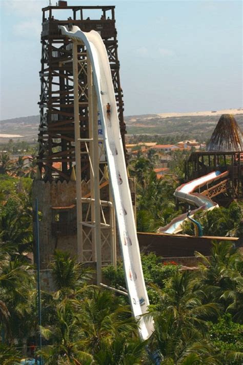 Brazil now has the biggest water slide in the world at 135 feet; people ...