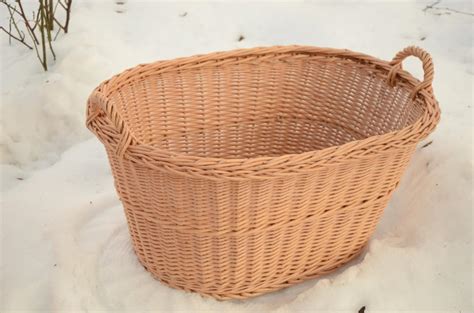 Large Wicker Laundry Basket Big Laundry Basket Handled Oval - Etsy Australia