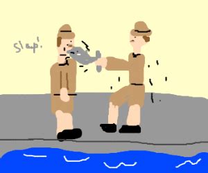 Monty Python's fish slapping dance - Drawception