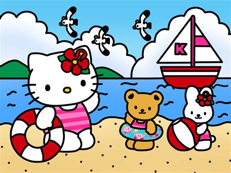 Hello Kitty Beach Wallpapers - Top Free Hello Kitty Beach Backgrounds ...