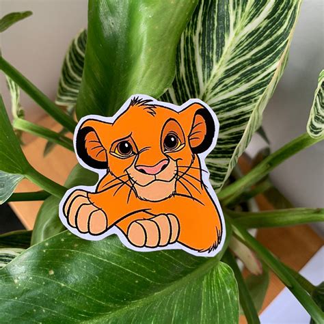 Sticker Simba Sticker Lion King Sticker Cute Sticker - Etsy