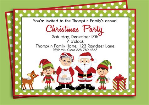 Funny Christmas Party Invitation Wording - Mickey Mouse Invitations Templates