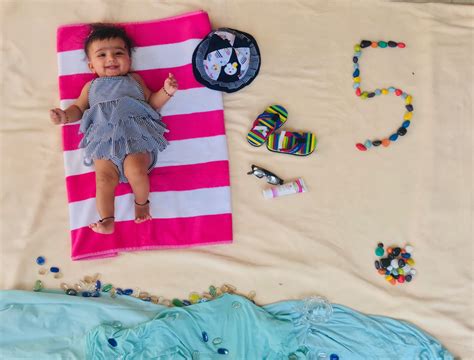 Baby Photoshoot ideas at home beach theme | Baby photoshoot, Newborn baby photoshoot, Summer ...