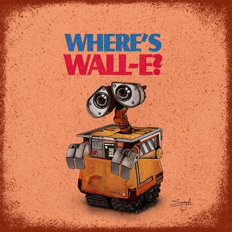 Where's Wall-E? (Parody of Where's Wally) on Behance